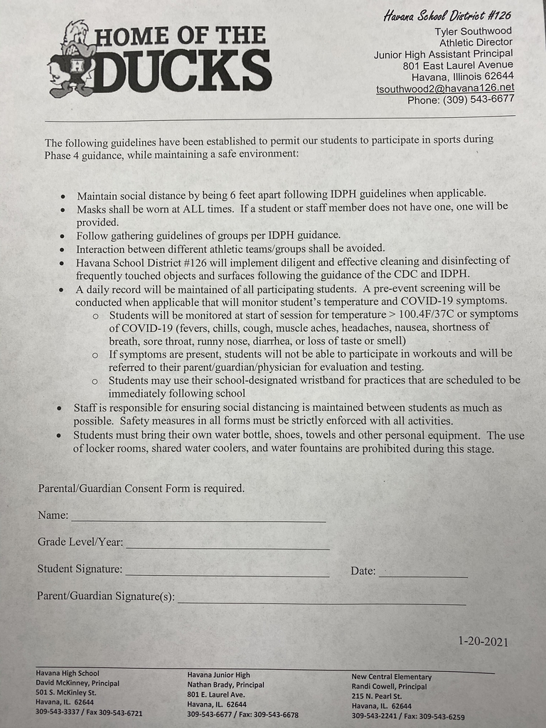 COVID release form